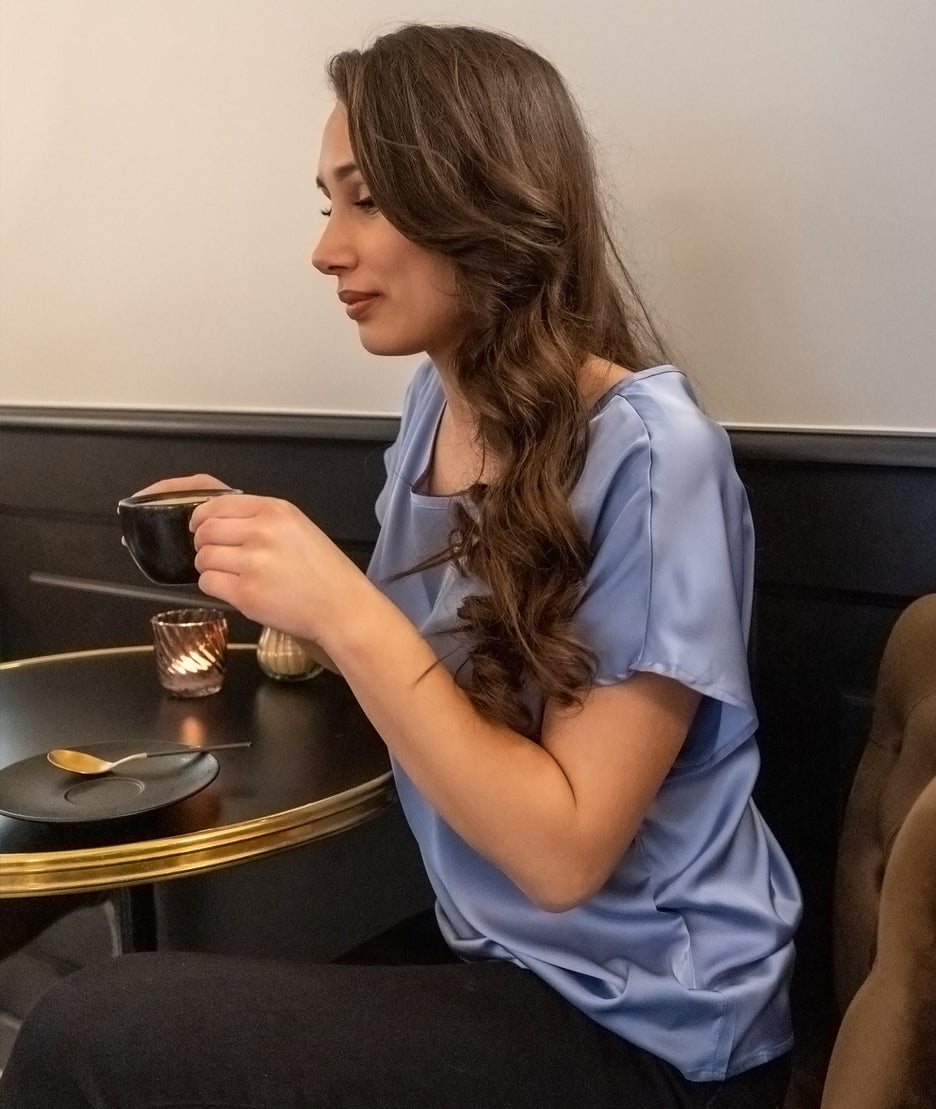 T-shirt effet satiné Unity jean