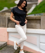 T-shirt effet satiné Unity noir tenue complète