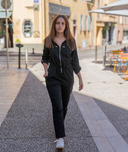 Combinaison style bleu de travail Cot noir face avant