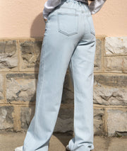 Tean large taille haute Taylor jean clair face arrière