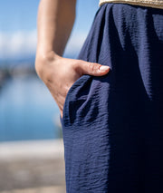 Combinaison ample Line marine détails