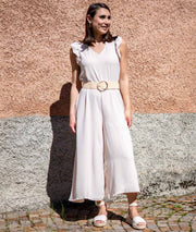 Combinaison ample Line beige face