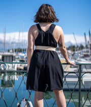 Combinaison short fluide dos