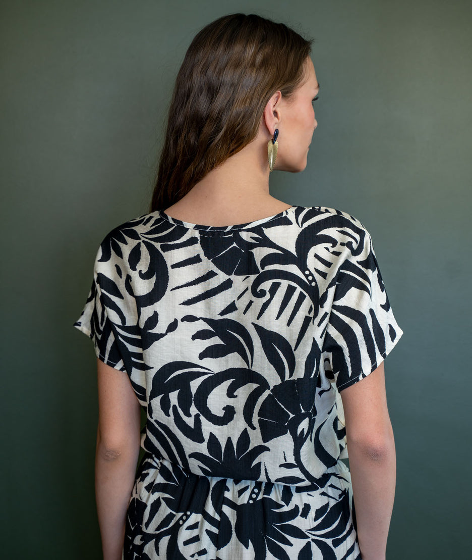 T-shirt fluide d'ensemble dos