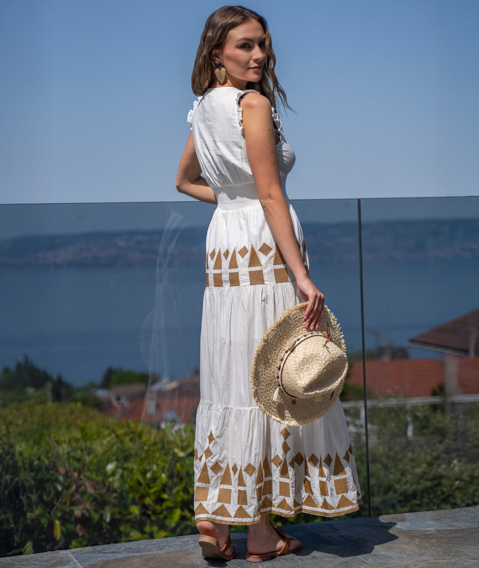 Robe longue bohème London dos