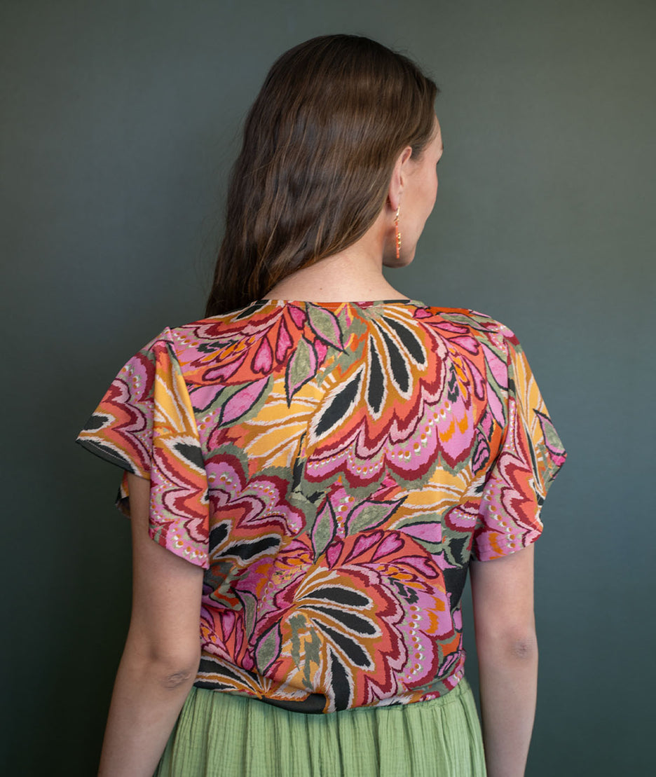 T-shirt à motif colorés Bora face arrière