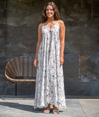 Robe Christine longue - kaki