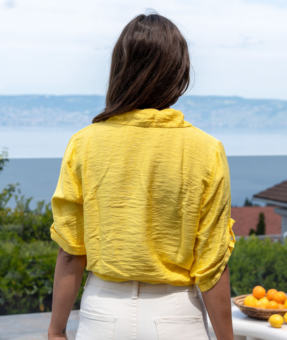 Chemise fluide Nona jaune dos