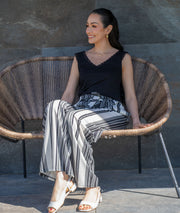 Débardeur dentelle noir tenue complète