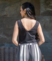 Débardeur dentelle noir dos
