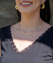 Débardeur dentelle noir détails