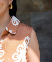 Ensemble short Beatrice camel détails