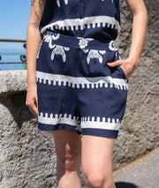 Ensemble short Beatrice - marine