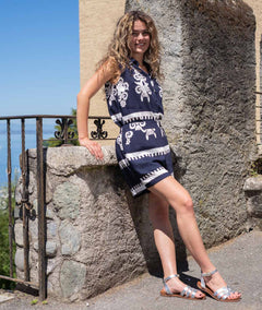 Ensemble short Beatrice marine tenue complete