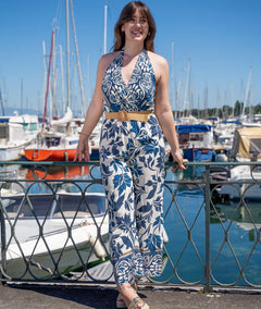 Combinaison dos-nu Audrey marine face