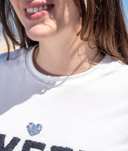 T-shirt à inscription "Sweetlife" noir détails