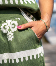 Ensemble short Beatrice kaki détails