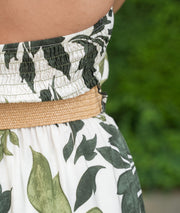 Combinaison dos-nu Audrey vert détail dos