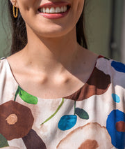 Robe courte Lico détail col