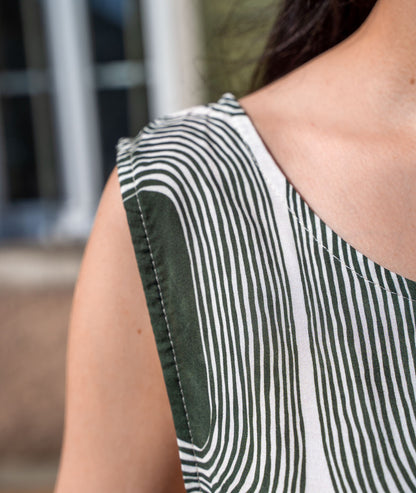 Robe courte Geo détail épaule