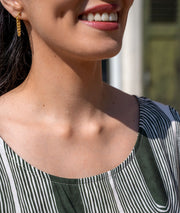 Robe courte Geo détail col