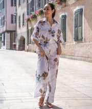 Pantalon fluide en lin Flowa tenue complète