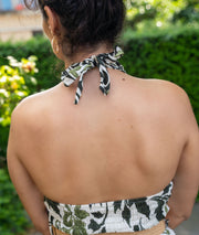 Combinaison dos-nu Audrey vert détail dos