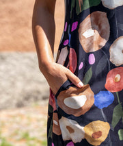 Robe courte Lico noir détails