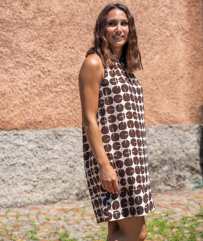 Robe courte Rond choco coté