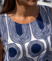 Robe courte Geo marine détails