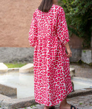 Robe longue imprimé léopard Pakao dos