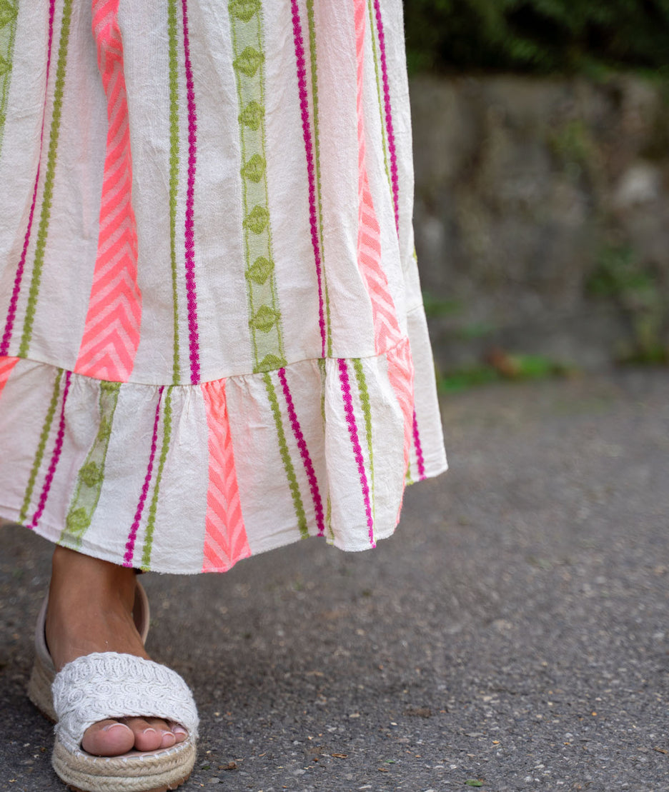 Robe longue bohème Flechie détails