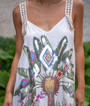 Robe longue motif sauvage Tigrou face