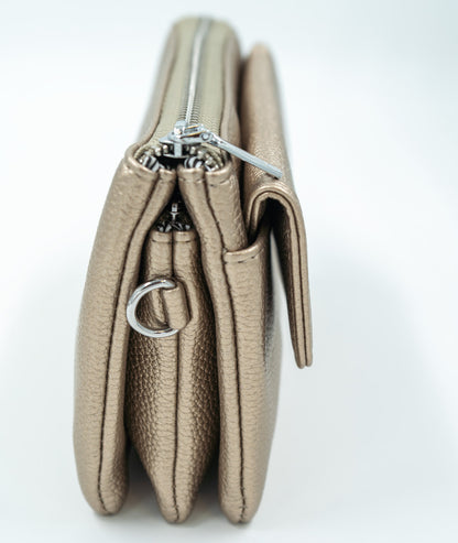 Pochette en simili cuir - jaune