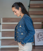 Veste en jean Relle côté