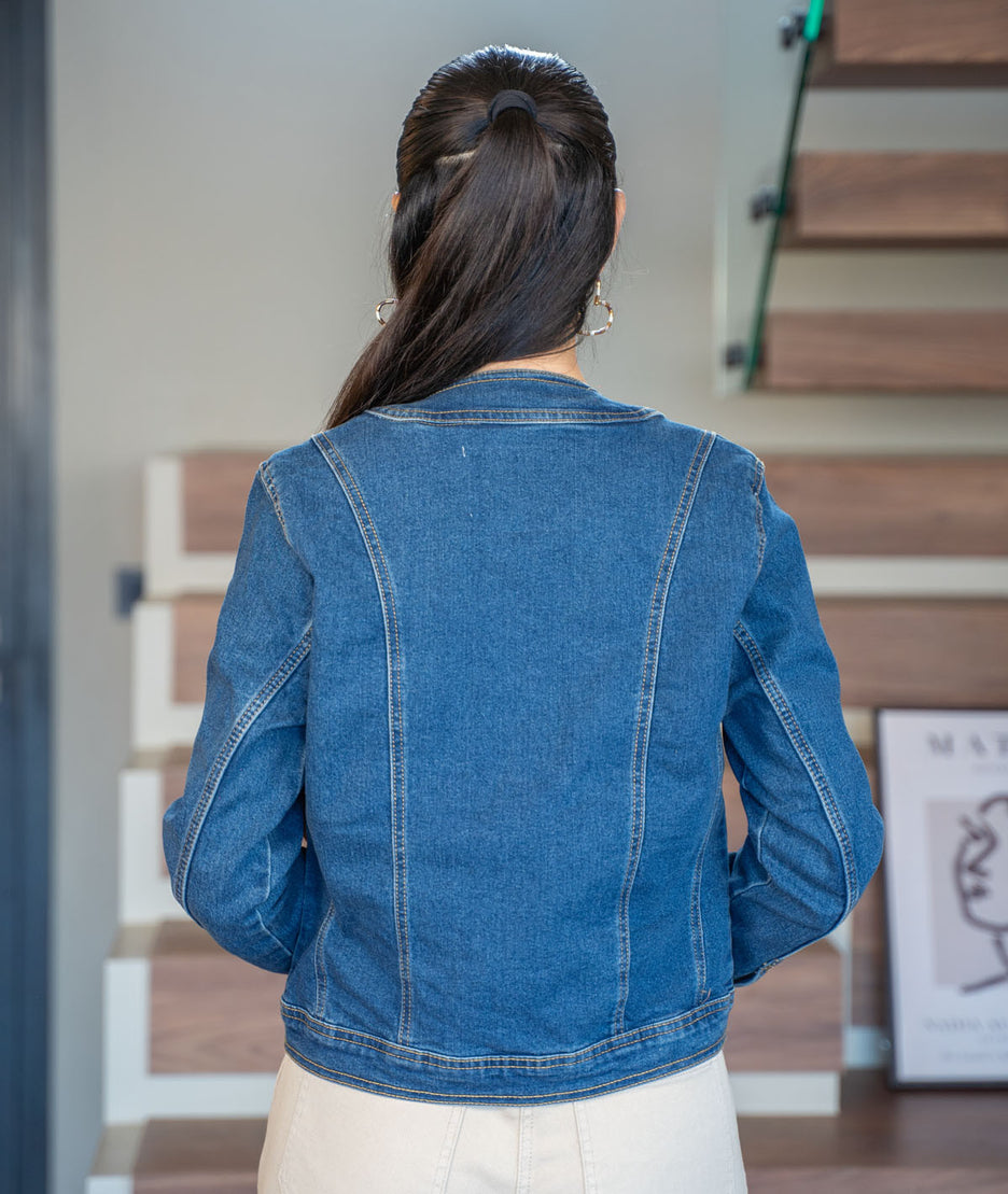 Veste en jean Relle face arrière