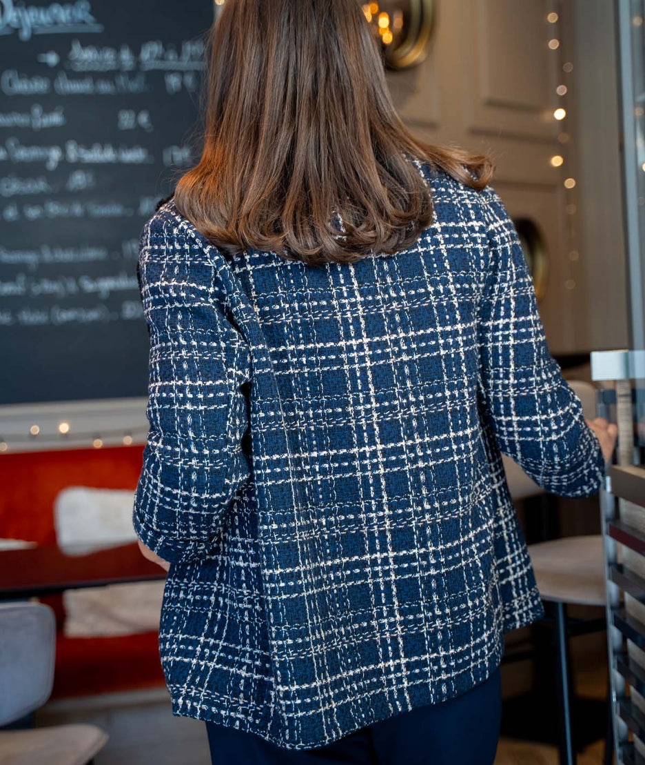 Veste en tweed Theodor face arrière