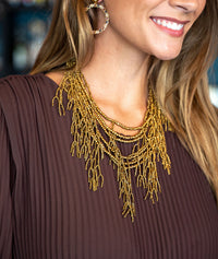 Collier Abbia multicouches en perles