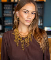 Collier multicouches en perles Abbia face