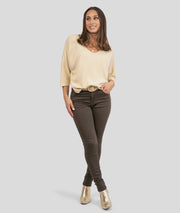 Jean slim Miti choco tenue complète