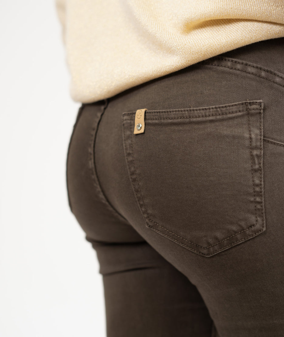 Jean slim Miti choco détails