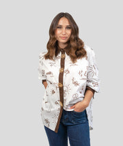 Chemise à motif choco face avant