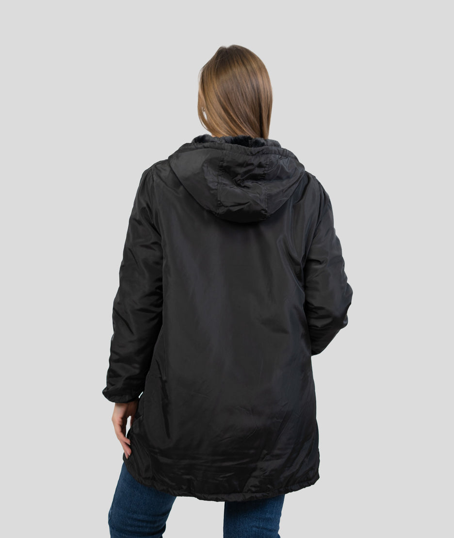 Veste mi-longue Trefo noire dos