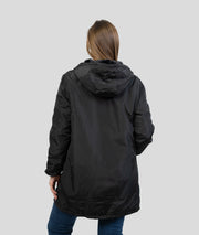 Veste mi-longue Trefo noire dos