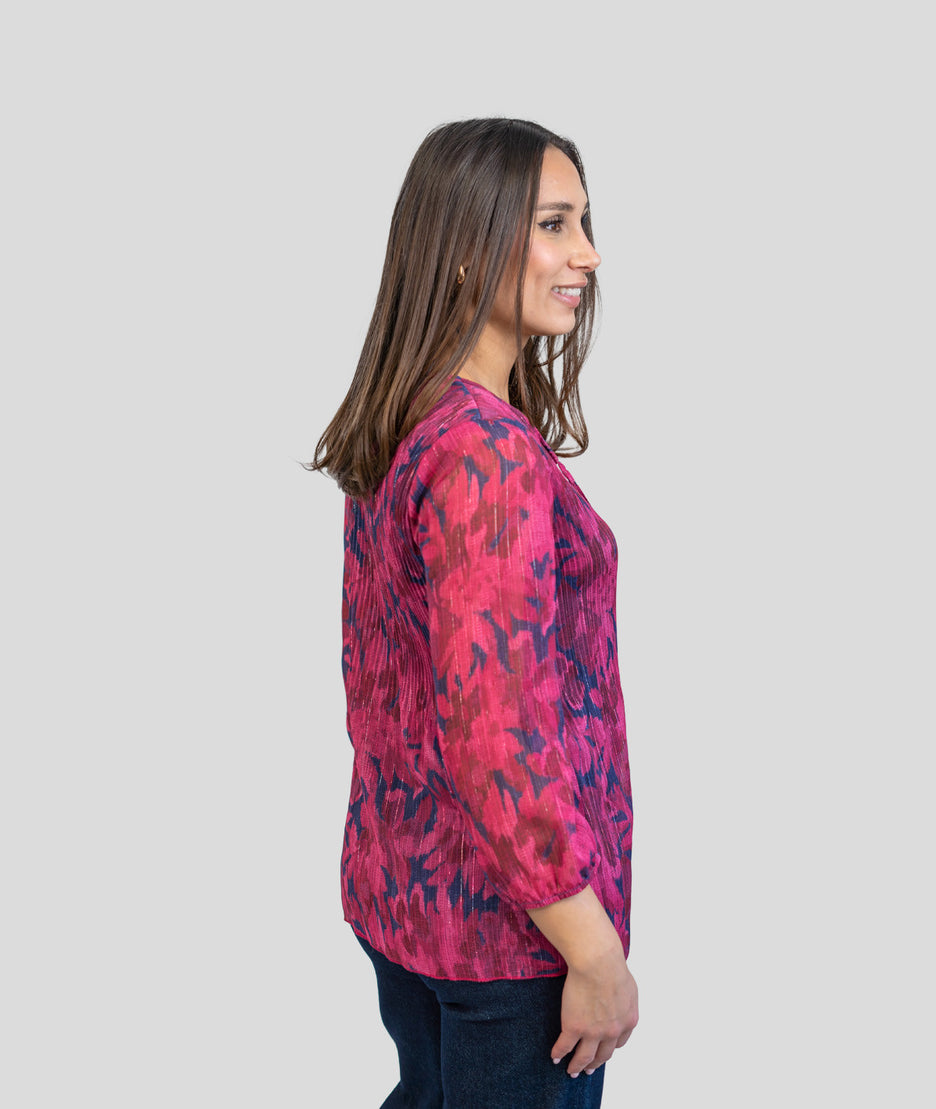 Blouse à motif fleuri Tubin coté