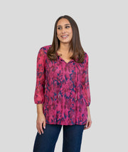 Blouse à motif fleuri Tubin face