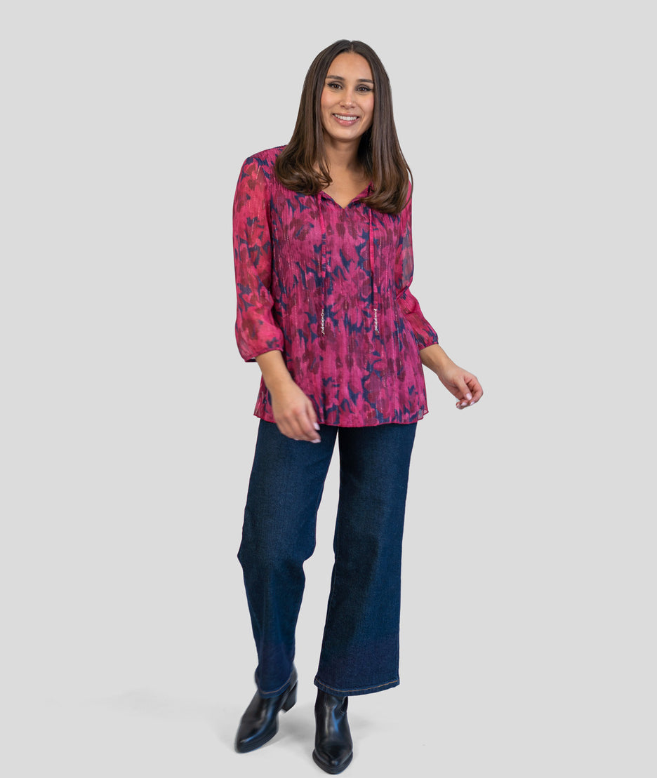 Blouse à motif fleuri Tubin tenue complète