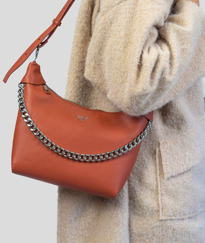 Sac a mains bandoulière Ultimate brique face