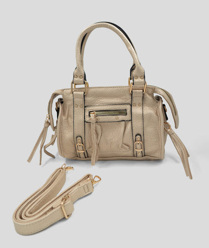 Petit sac à mains Bouclana jaune face