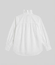 Chemise à volants Luzia blanche dos